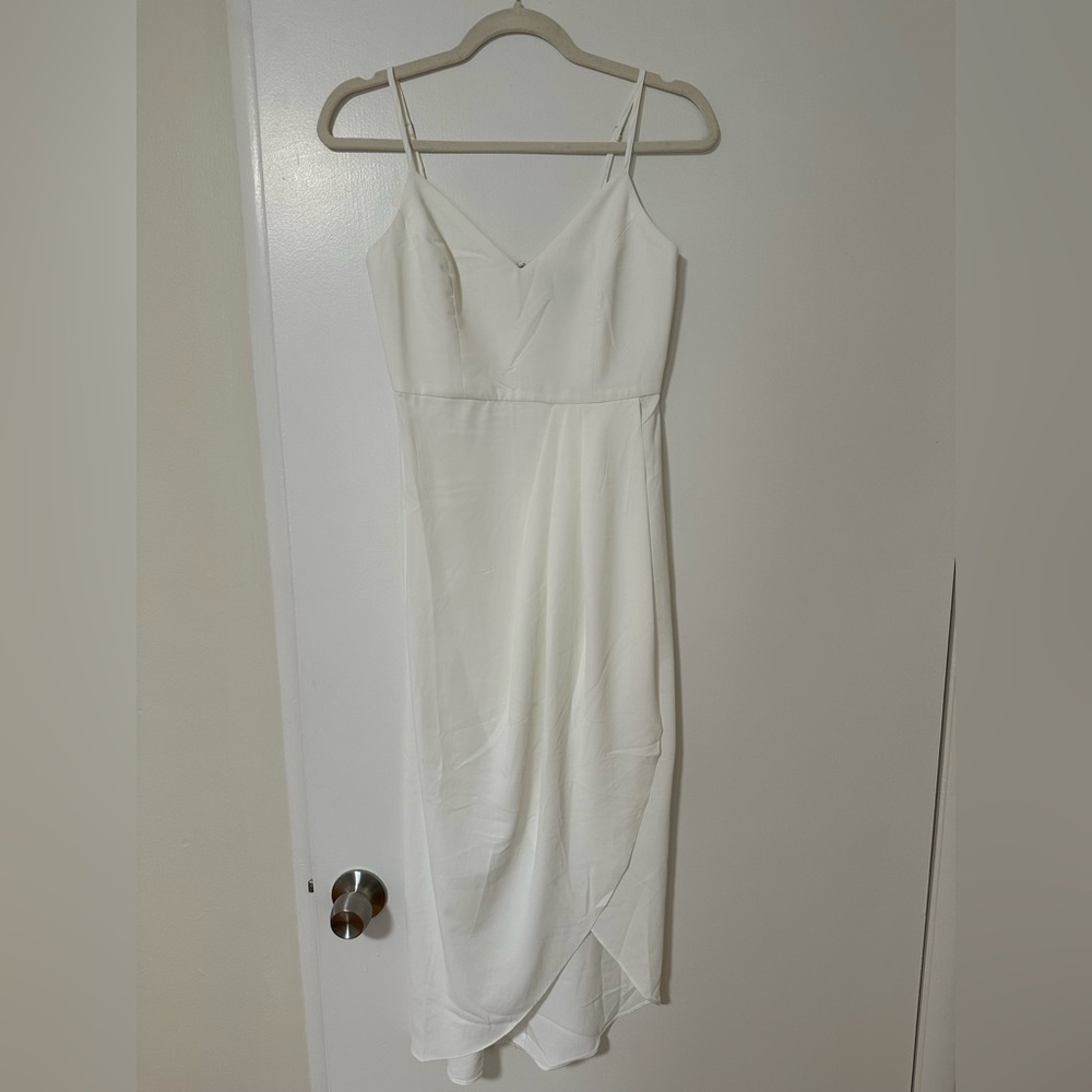 Lulus Reinette White Midi Dress | XS